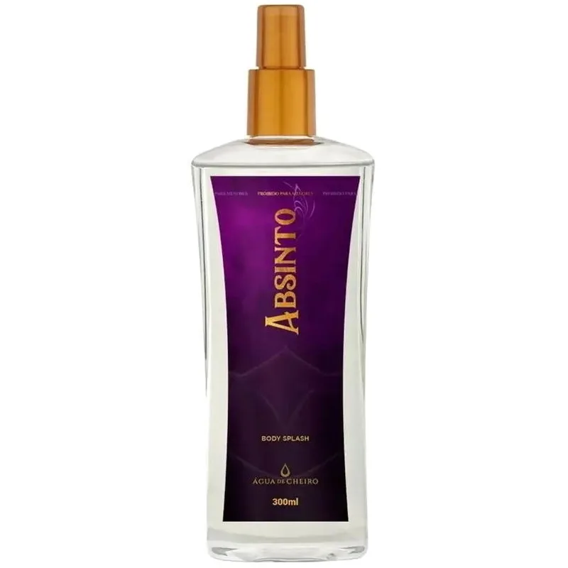 Água De Cheiro Absinto Feminino Água De Cheiro Body Splash parfüm şişesi