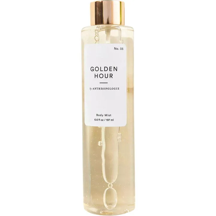 Anthropologie No. 05 Golden Hour Anthropologie Body Mist parfüm şişesi
