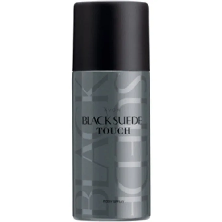 Avon Black Suede Touch Avon Body Spray parfüm şişesi