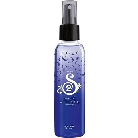 Avon Secret Attitude Midnight Avon Body Mist parfüm şişesi