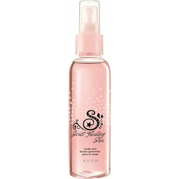 Avon Secret Fantasy Star Avon Body Mist parfüm şişesi