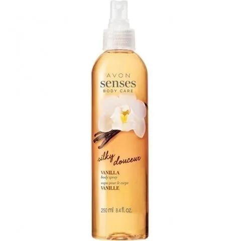 Avon Senses Silky Vanilla Naturals Vanilla parfüm şişesi