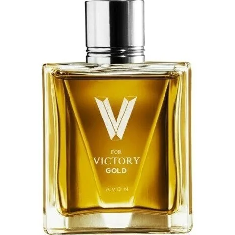 Avon V For Victory Gold parfüm şişesi