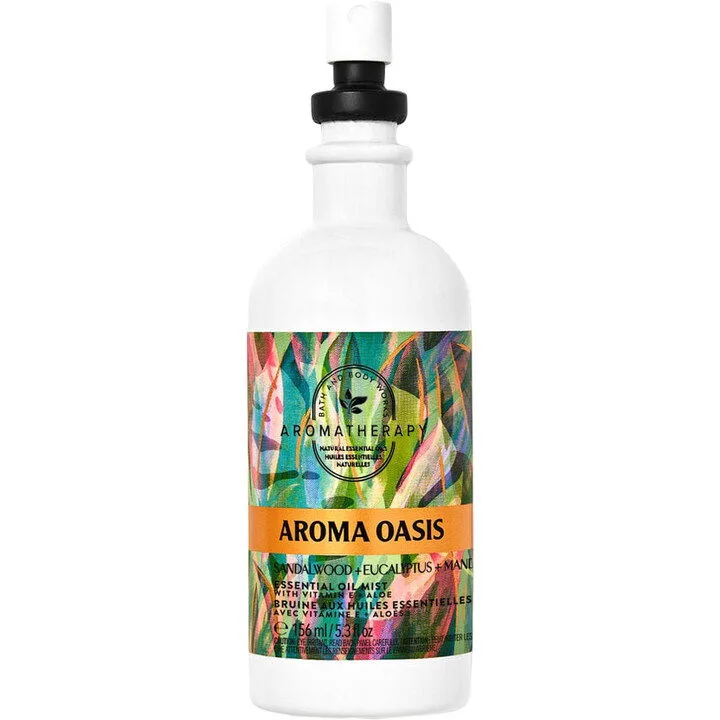 Bath & Body Works Aroma Oasis Sandalwood Eucalyptus Mandarin parfüm şişesi