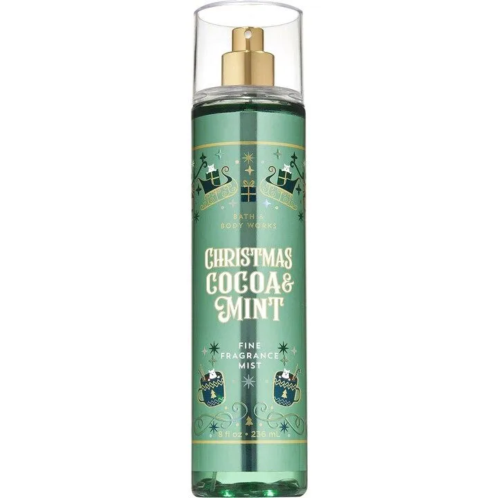 Bath & Body Works Christmas Cocoa & Mint parfüm şişesi