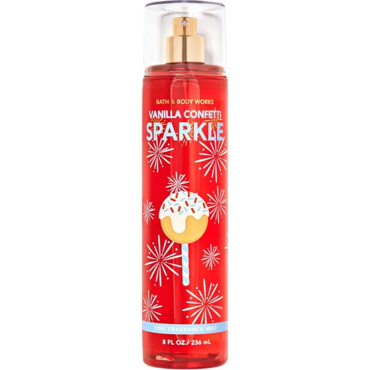 Bath & Body Works Confetti Cake Pop Vanilla Confetti Sparkle parfüm şişesi