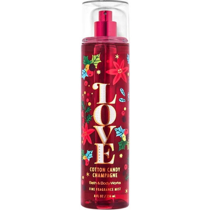 Bath & Body Works Cotton Candy Champagne parfüm şişesi