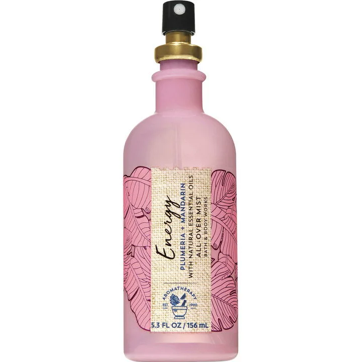 Bath & Body Works Energy Plumeria + Mandarin parfüm şişesi