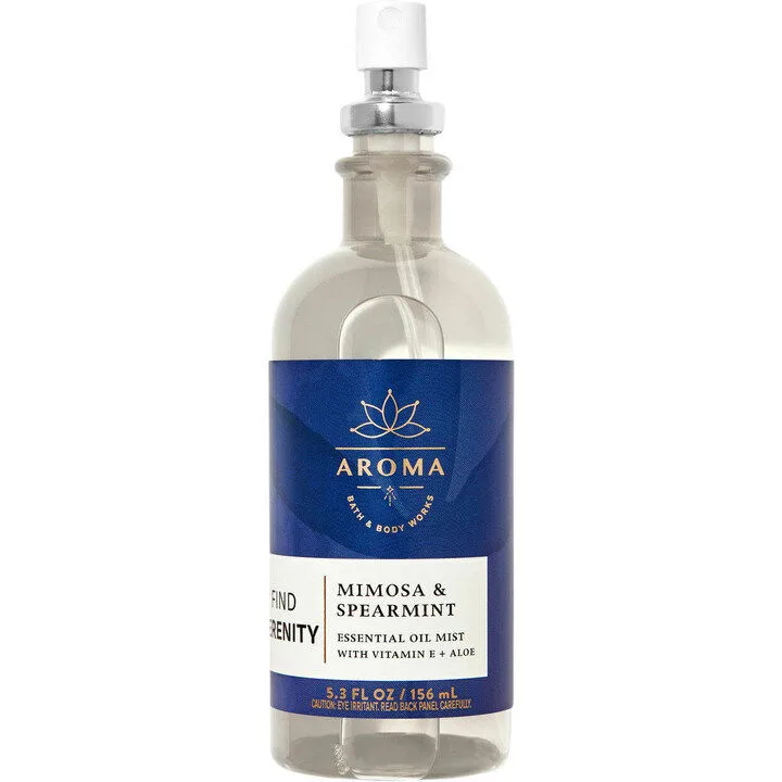Bath & Body Works Find Serenity Mimosa & Spearmint parfüm şişesi