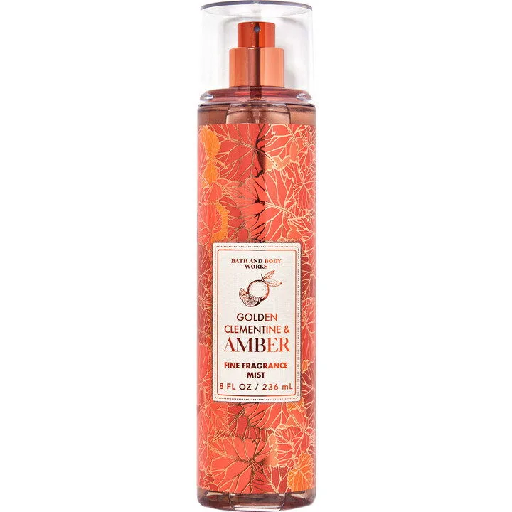 Bath & Body Works Golden Clementine & Amber parfüm şişesi