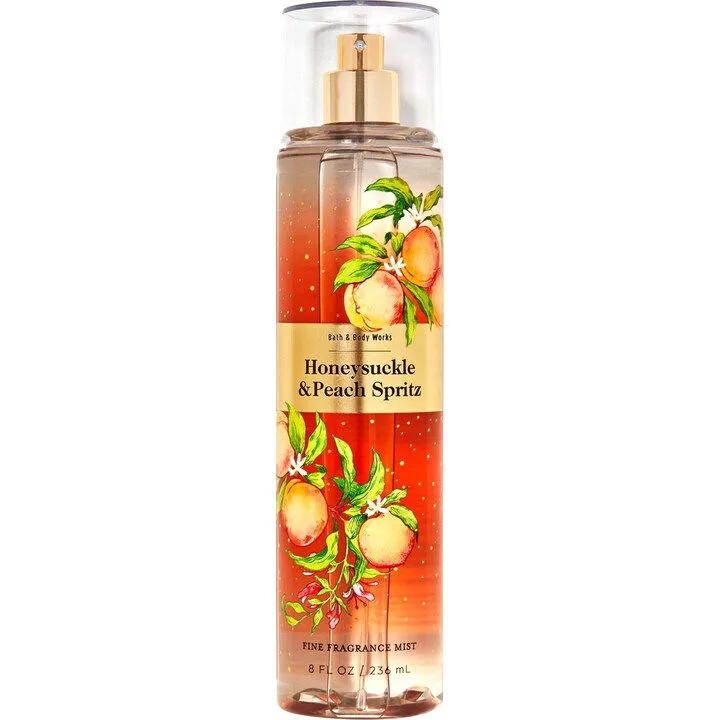 Bath & Body Works Honeysuckle & Peach Spritz parfüm şişesi