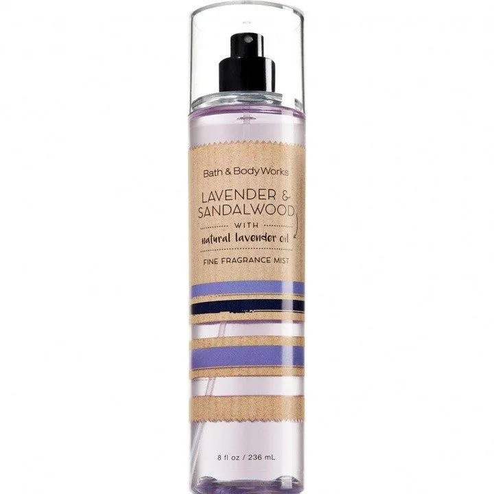 Bath & Body Works Lavender & Sandalwood parfüm şişesi