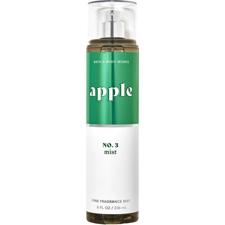 Bath & Body Works No. 3 Mist Apple parfüm şişesi