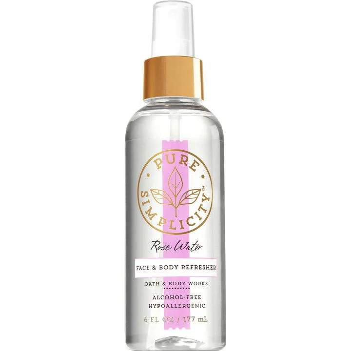 Bath & Body Works Pure Simplicity Rose Water parfüm şişesi