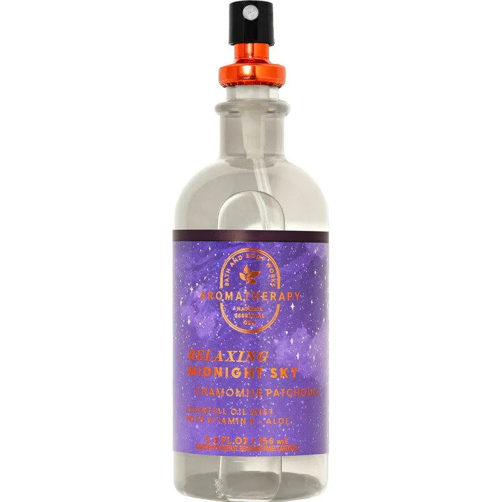 Bath & Body Works Relaxing Midnight Sky Chamomile Patchouli parfüm şişesi