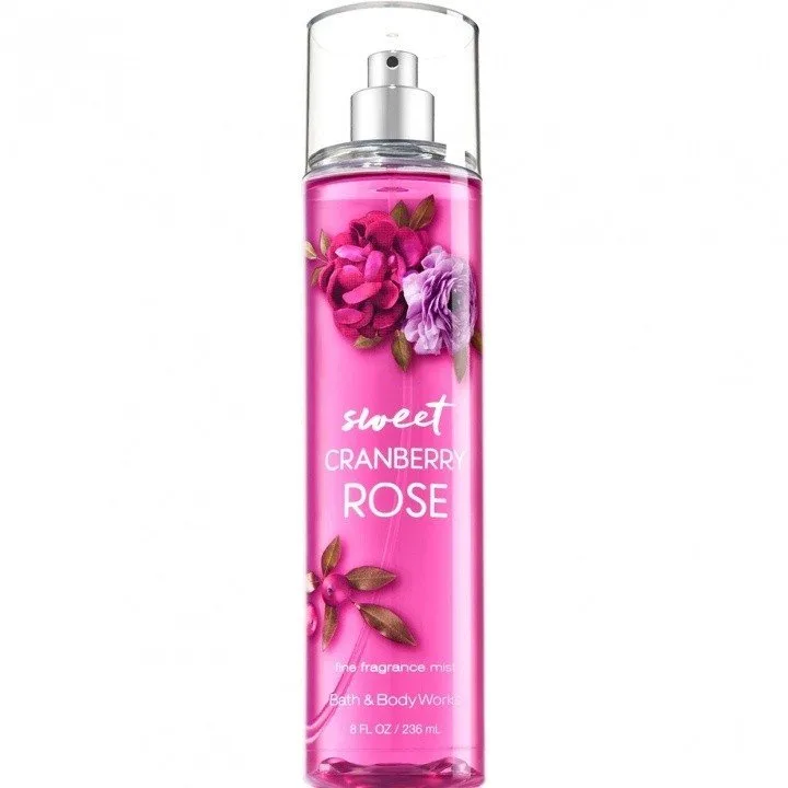 Bath & Body Works Sweet Cranberry Rose parfüm şişesi