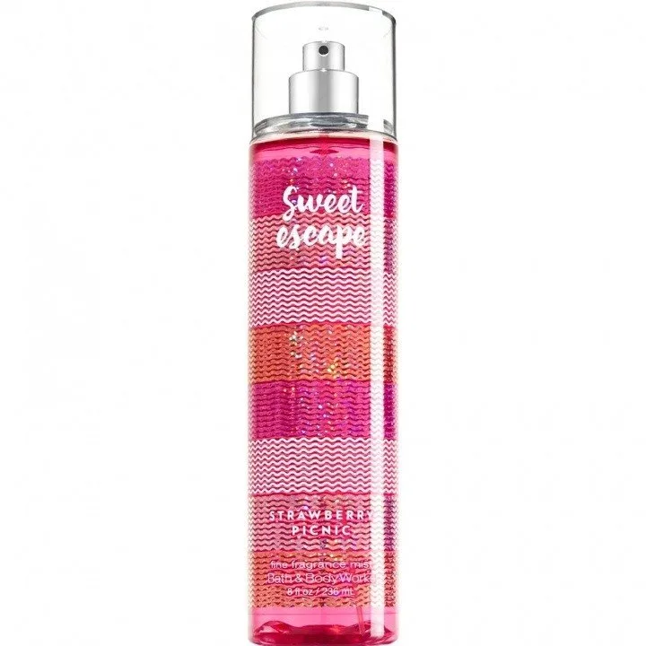 Bath & Body Works Sweet Escape Strawberry Picnic parfüm şişesi