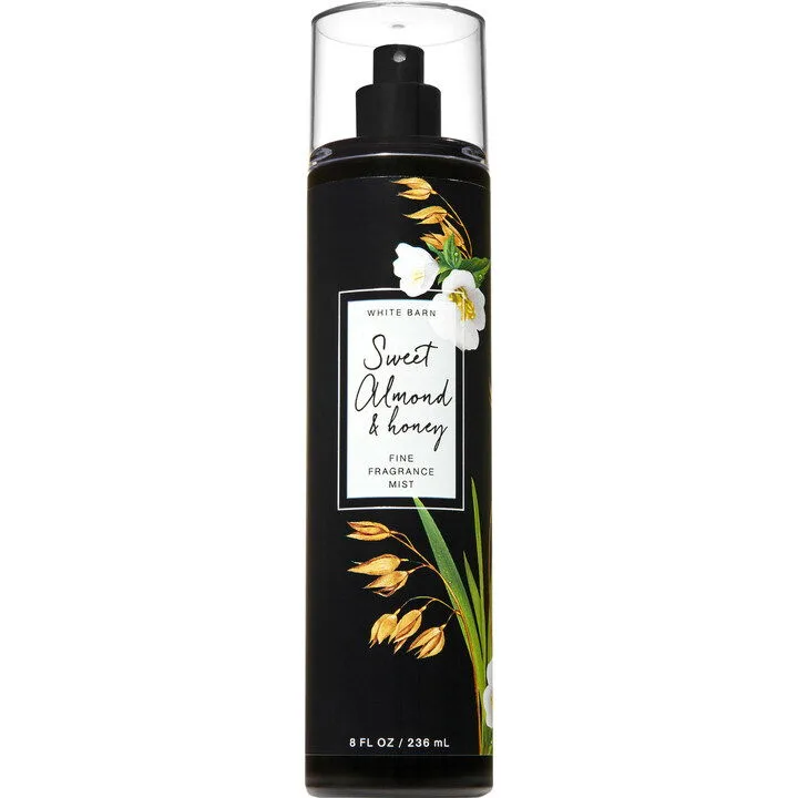 Bath & Body Works White Barn Sweet Almond & Honey parfüm şişesi