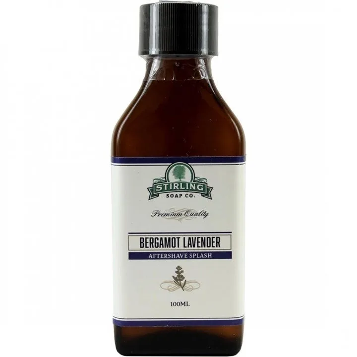Stirling Soap Bergamot Lavender Stirling Soap Aftershave parfüm şişesi