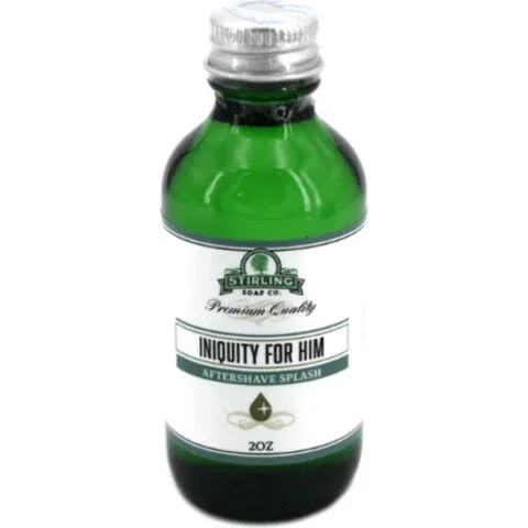 Stirling Soap Iniquity For Him Stirling Soap Aftershave parfüm şişesi