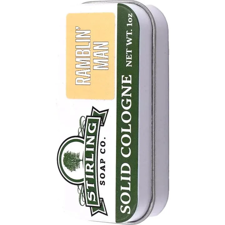 Stirling Soap Ramblin' Man Stirling Soap Solid Cologne parfüm şişesi