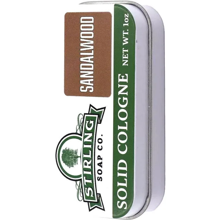 Stirling Soap Sandalwood Stirling Soap Solid Cologne parfüm şişesi