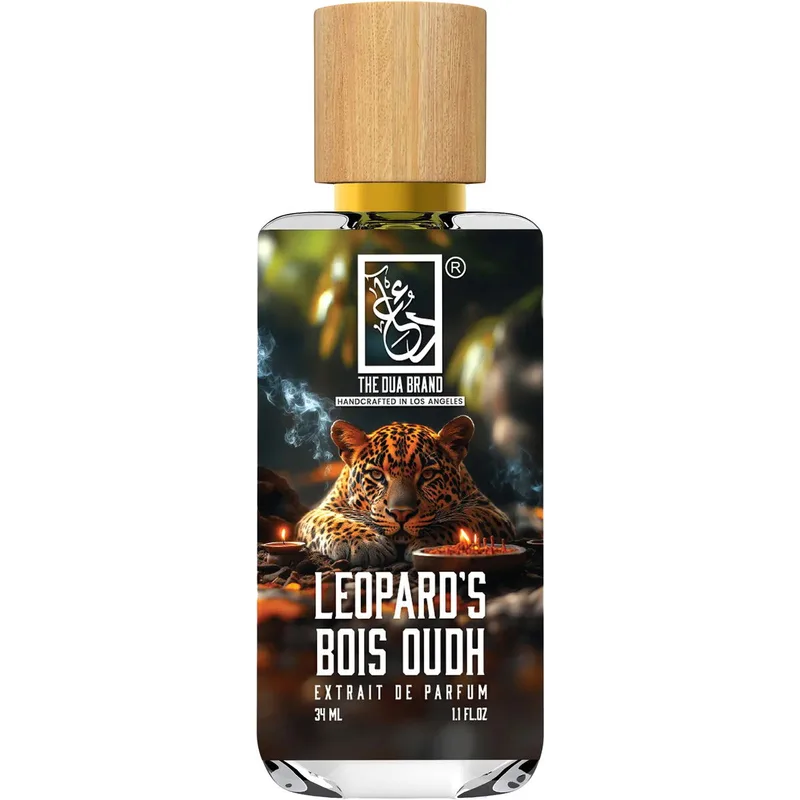 The Dua Brand Leopard's Bois Oudh parfüm şişesi