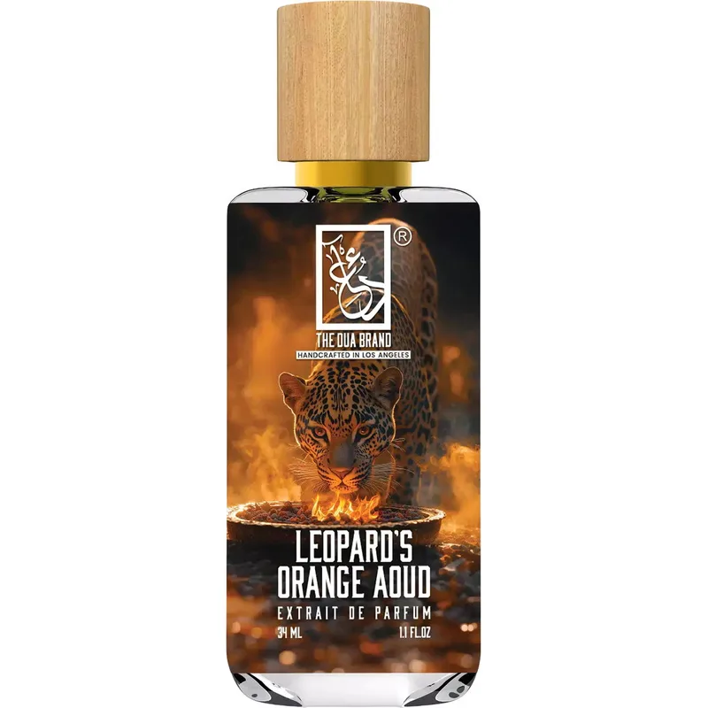 The Dua Brand Leopard's Orange Aoud parfüm şişesi