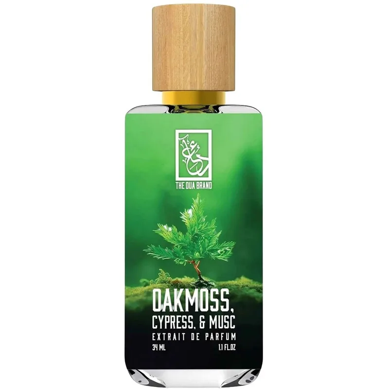 The Dua Brand Oakmoss, Cypress, & Musc parfüm şişesi