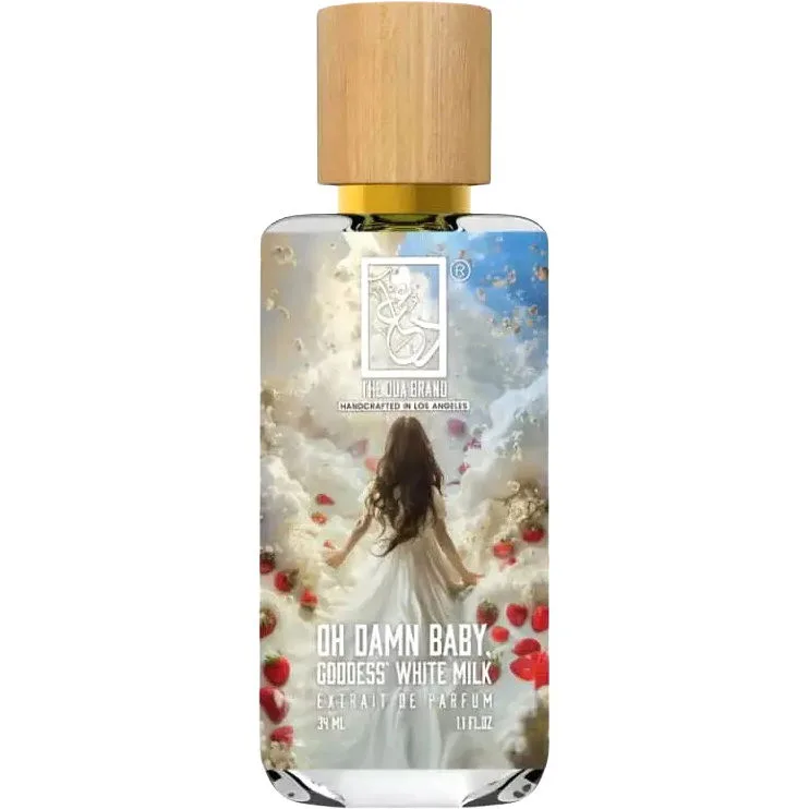The Dua Brand Oh Damn Baby, Goddess' White Milk parfüm şişesi