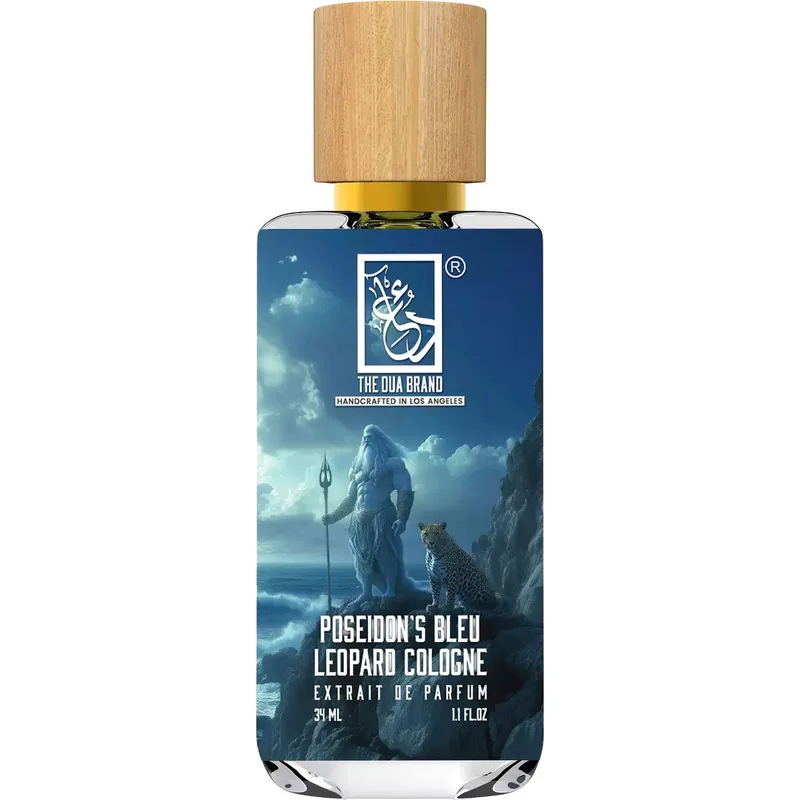 The Dua Brand Poseidon's Bleu Leopard Cologne Poseidon's Bleu Tiger Cologne parfüm şişesi