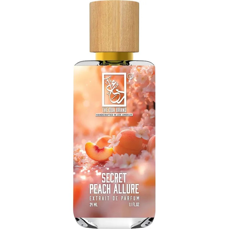 The Dua Brand Secret Peach Allure parfüm şişesi