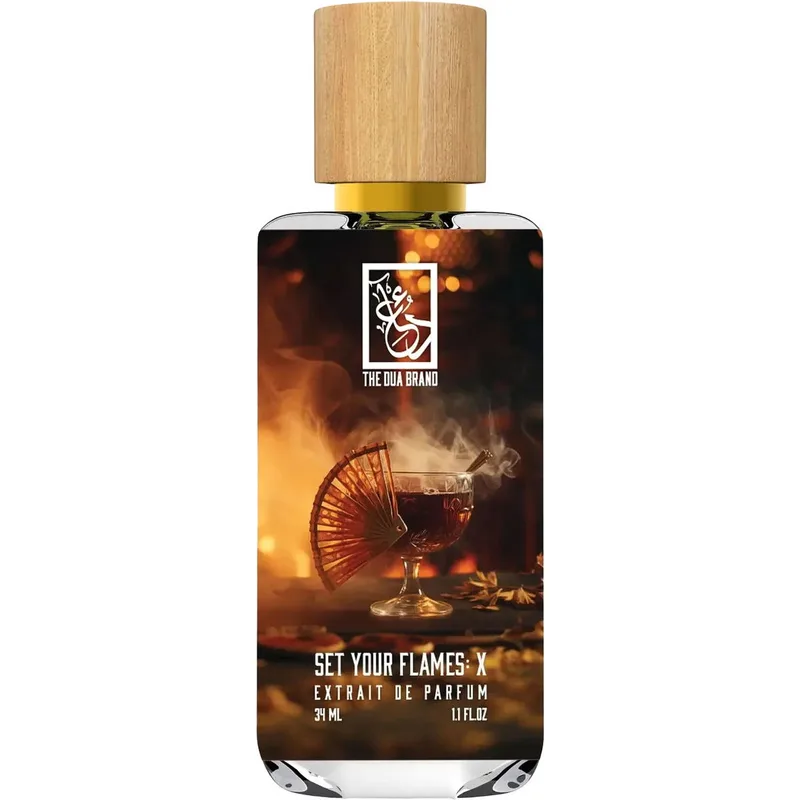 The Dua Brand Set Your Flames: X parfüm şişesi