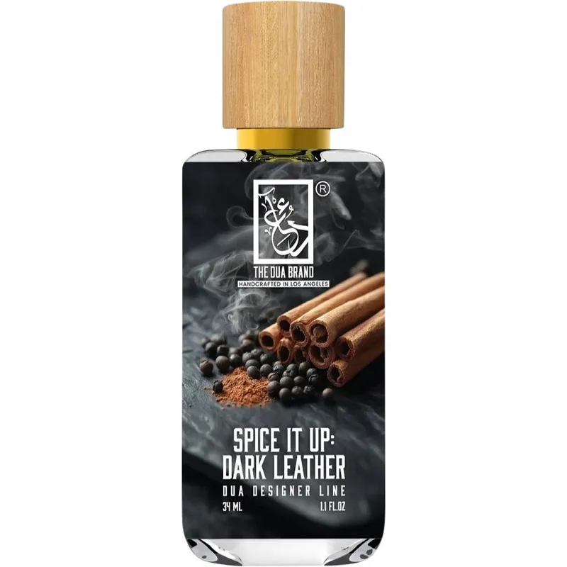 The Dua Brand Spice It Up: Dark Leather parfüm şişesi