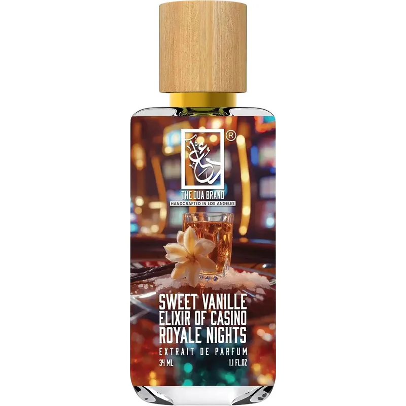 The Dua Brand Sweet Vanille Elixir Of Casino Royale Nights parfüm şişesi