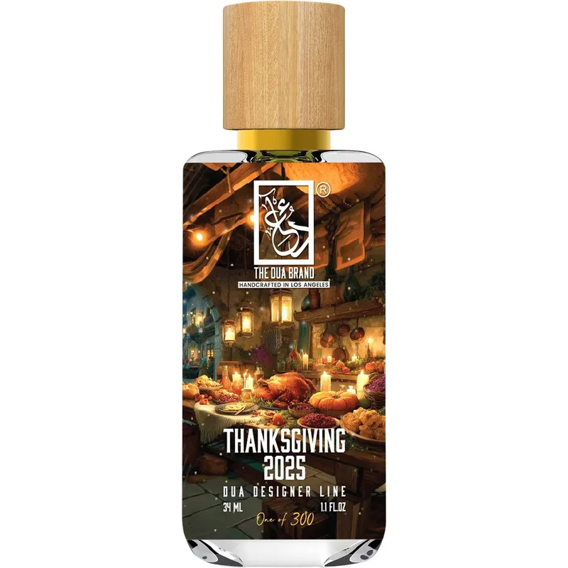 The Dua Brand Thanksgiving 2025 parfüm şişesi